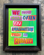 Load image into Gallery viewer, We Suffer More Often in Imagination - Original Painting Collage
